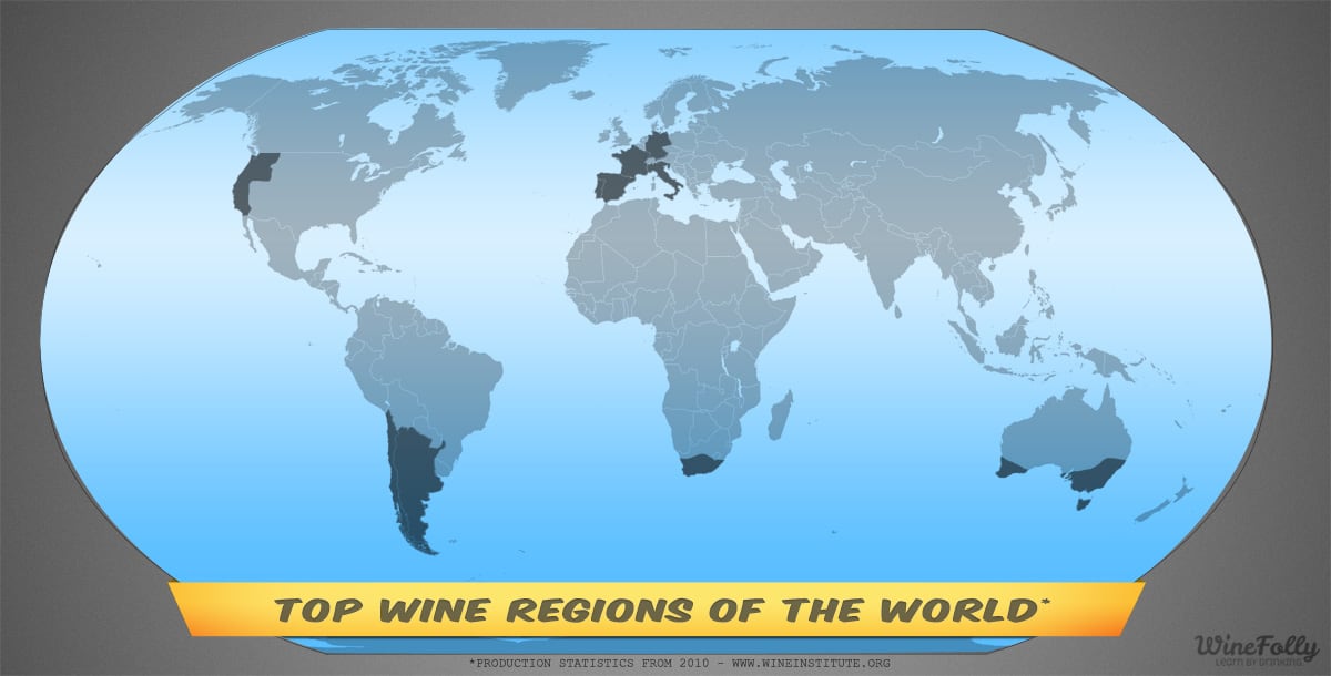 一分鐘認識全球10大葡萄酒產區